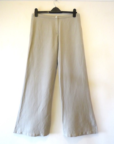 Lightweight beige linen wide - beige,