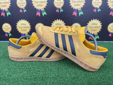 ❤️Vintage adidas Hamburg Originals Retro Trainers Yellow Black Gum UK 8.5 - 2014
