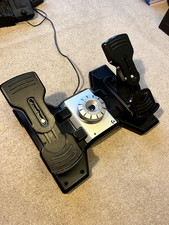 Logitech G Saitek Pro Flight Simulator Rudder Pedals with Toe Brakes