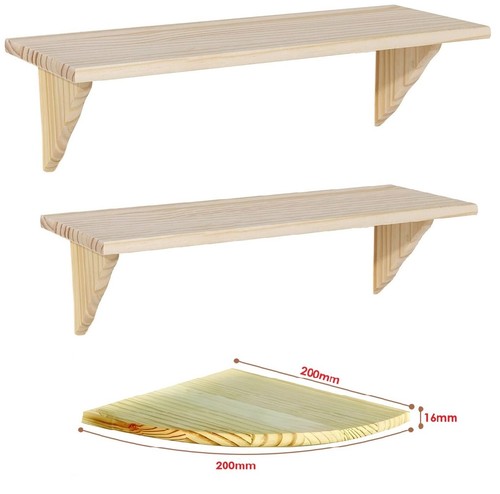 Natural wood wooden shelves - wood,