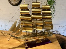 Beautiful Vintage Complete Brass Cutty Sark Model