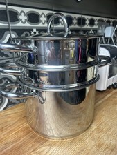 The Professional Cookware Company T304 Stainless Steel Steamer with Lid 3 Tiers