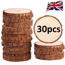 30x Natural Wood Log Slice