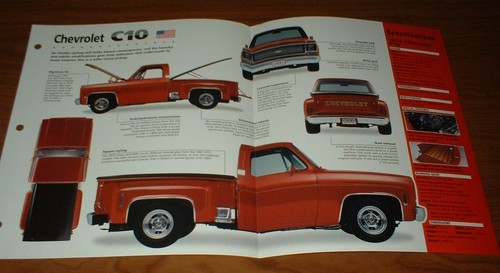1974 chevy truck spec - spec, sheet