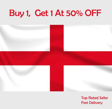 England Flag 5x3 FT St George's Cross Buy 1 , Get 1  At  50% Off