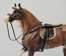 Handmade leather brown saddle