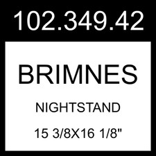 IKEA BRIMNES Nightstand White