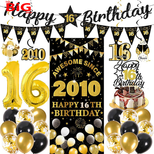 16th birthday decorations - 16th,