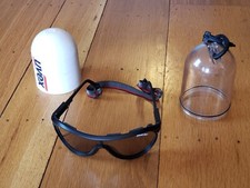 Vintage Rhode Gear UVEX Polavision Goggle Sunglasses + Case, Strap, Road Cyling