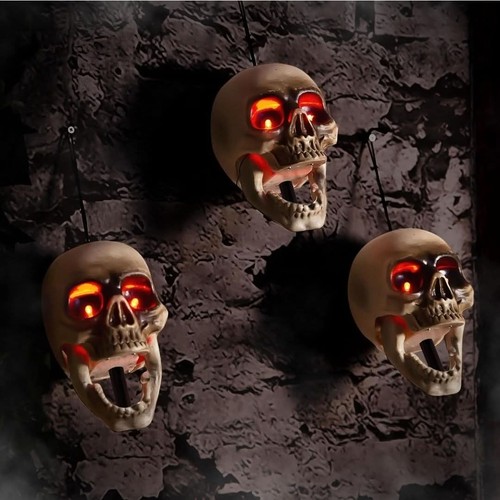 Animated animatronic skulls - animatronic,