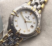 Men's FESTINA 9808 100m Stainless Steel Date Wrist Watch. Quartz. Running Fine