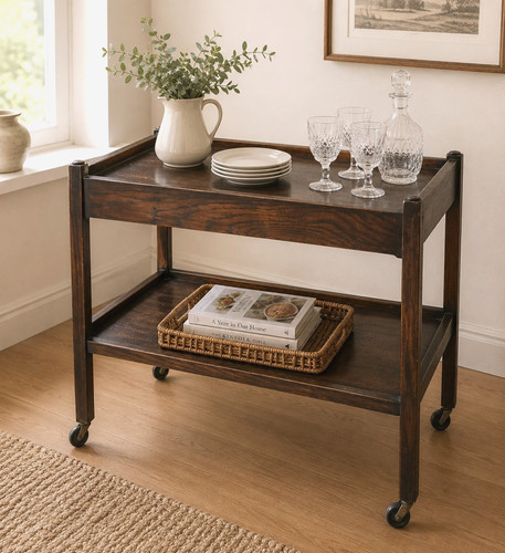 Vintage serving trolley drinks - vintage,