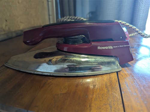 Vintage rowenta dry iron - dry,
