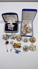 Vintage Ceramic Brooches