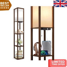 Led floor lamp with shelves - with, &