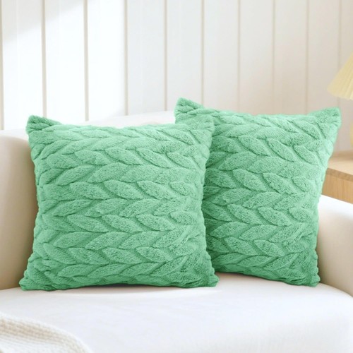 Sage green cushion covers - green, set