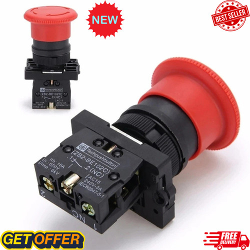 Emergency stop locking - stop,