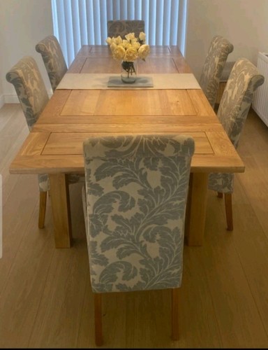 Oak table 6chairs delivery - ,