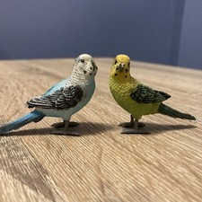 VINTAGE BUDGIES GREEN & BLUE