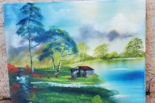 Lakeside Cabin 16x20