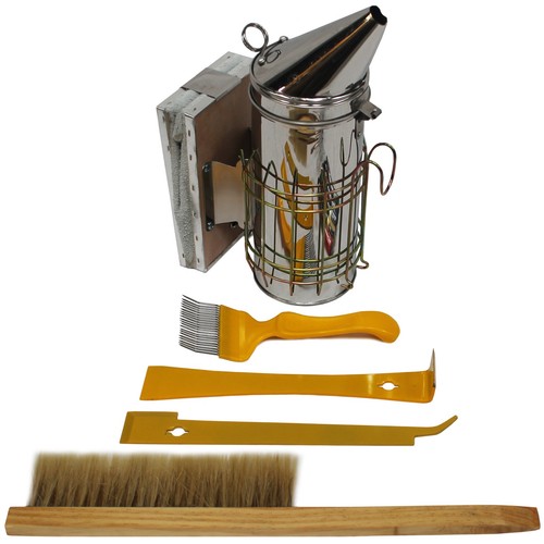 Bee smoker uncapping - bee, fork