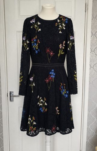 Karen millen navy embroidered - millen,