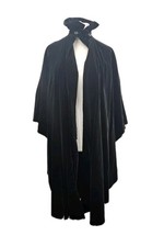 Vintage Laura Ashley Black Velvet Cape Cloak – Made in Britain- Gothic One Size 