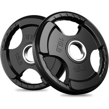 Cast Iron Weight Plates Set Pair 2" Hole Disc Dumbbell Olympic Barbell Weights