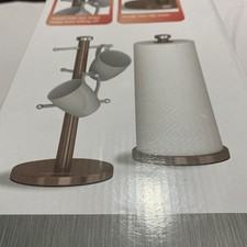 Morphy Richards 974029 Accents Mug Tree Set Stainless Steel Copper  Towel Pole