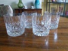 SET of 4 STUART CRYSTAL