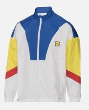 Lidl Adults Shell Jacket, festival Blue/White/Yellow Size Medium - BNWT