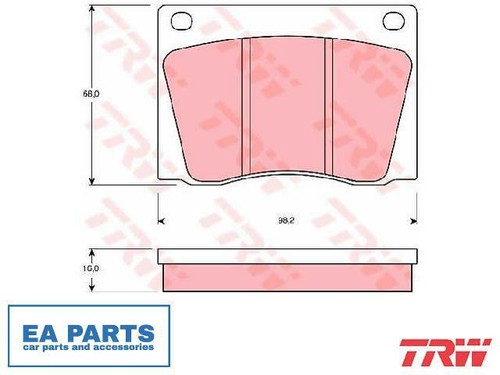 Brake pad set disc - brake, for