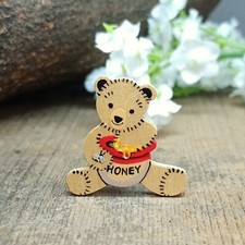 Honey Bee Gift Teddy Bear Pin