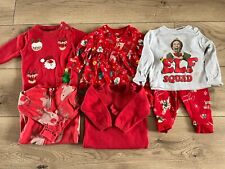 Baby Girls 0-3 Months Christmas Clothing Bundle Dress Babygrow Pyjamas Red Elf 