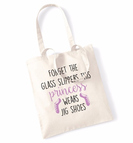 Princess wears jig shoes tote - princess, shoes,