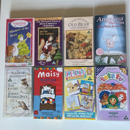 Vhs videos for young children - vhs,