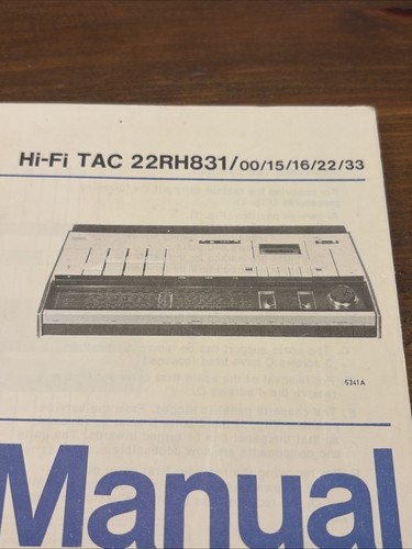 Philips 22rh831 tac - philips, hi-fi