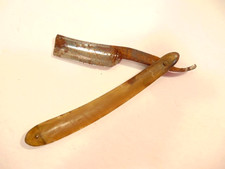 old straight razor with