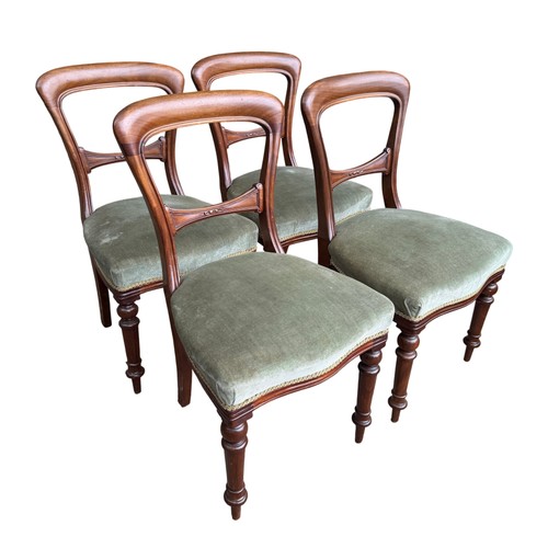 Set victorian mahogany - of,