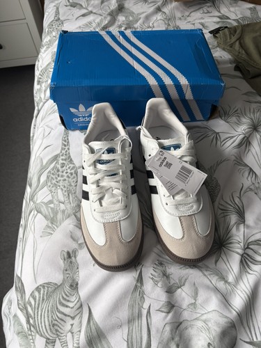 Adidas samba trainers - white, /