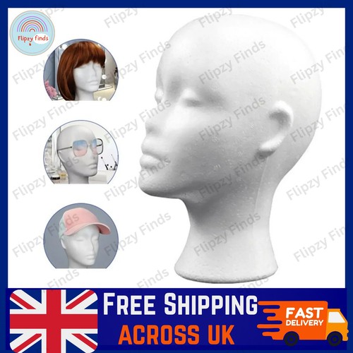 Polystyrene foam head dummy - polystyrene,