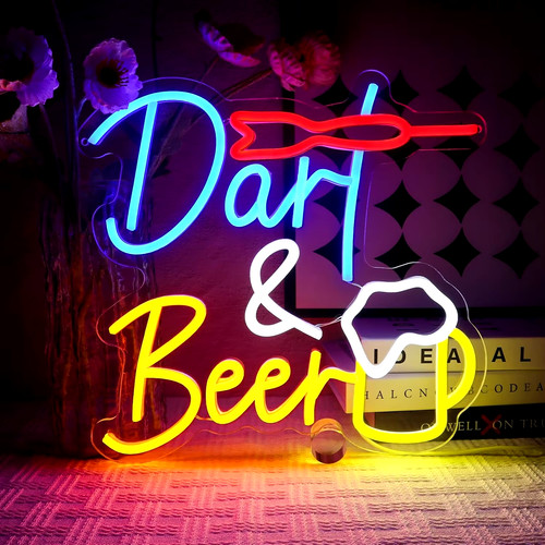 Dart beer neon - neon, sign