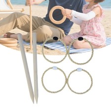 Ring Toss Game Lawn Game Children Gift Playset Sports Parent Child Jute Rope