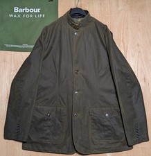 Barbour Lutz Wax Jacket Mens XXL Olive Green (Fits Like XL) Bond Skyfall 