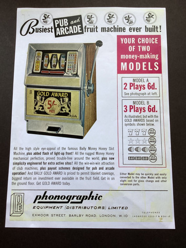 Amusement machine bally gold - -,