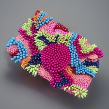 ZARA Hand-Beaded  Clutch