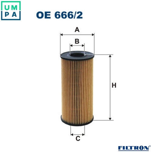 Oil filter 666 for - oil,