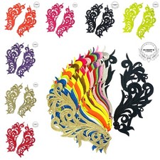 Gorgeous 2 x Lace Embroidery Applique Wedding Motif Sew On