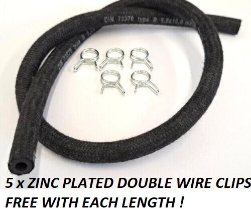 Braided rubber fuel line pipe - rubber,