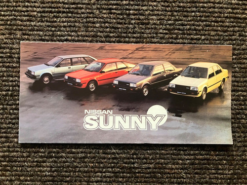 Nissan sunny brochure 1982 - 1982,